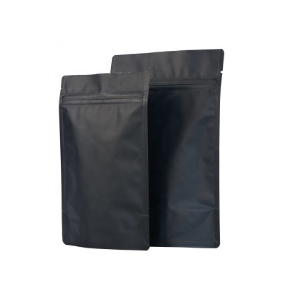 Matte Stand up Coffee Bags with Value, Plastic Zip Lock Coffee Bags,Black Mylar Coffee Bags