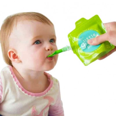 Bpa Free Refillable Recycled Customized Resealable Bag Liquid Plastic Pouches Stand Up Spout Reusable Baby Food Pouch With Spout